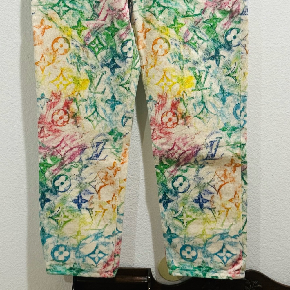 NWTS Louis Vuitton *RARE* Pastel Monogram Jeans - Picture 13 of 15